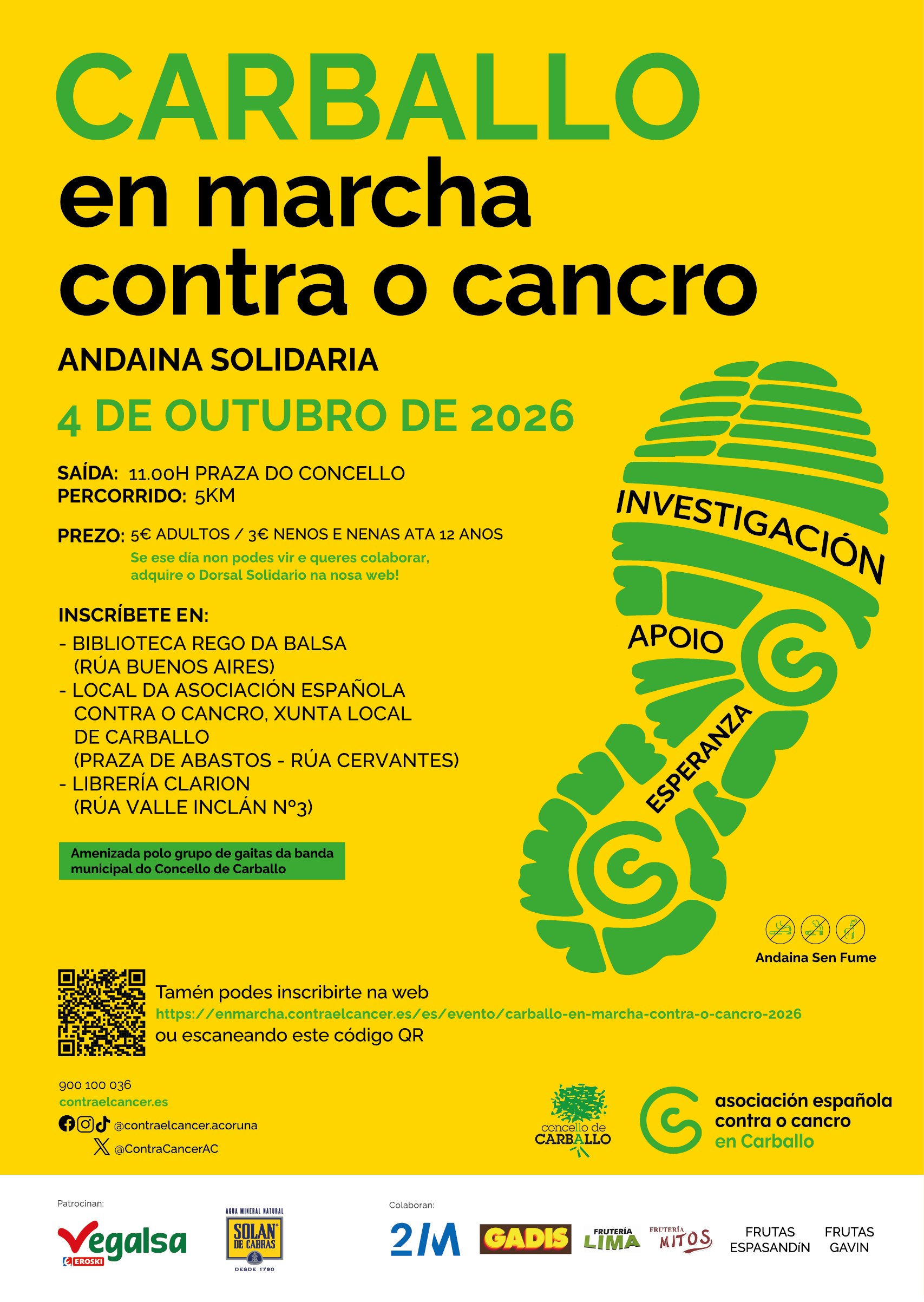 Carballo en Marcha Contra o Cancro 2026 Logo