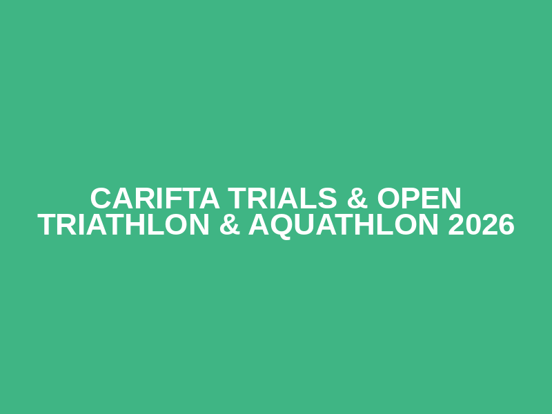 Carifta Trials & Open Triathlon & Aquathlon 2026 Logo