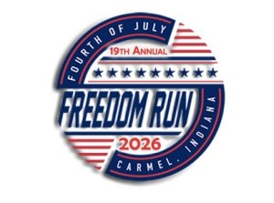 Carmel Freedom Run 4.5 + 1.5 miler Logo