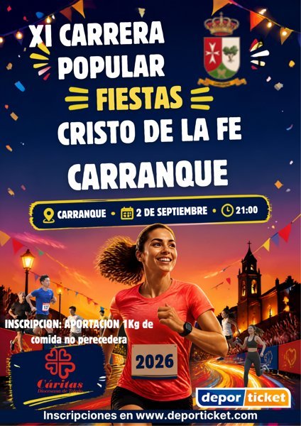 Carrera Popular Solidaria Cristo de la Fe 2026 Logo