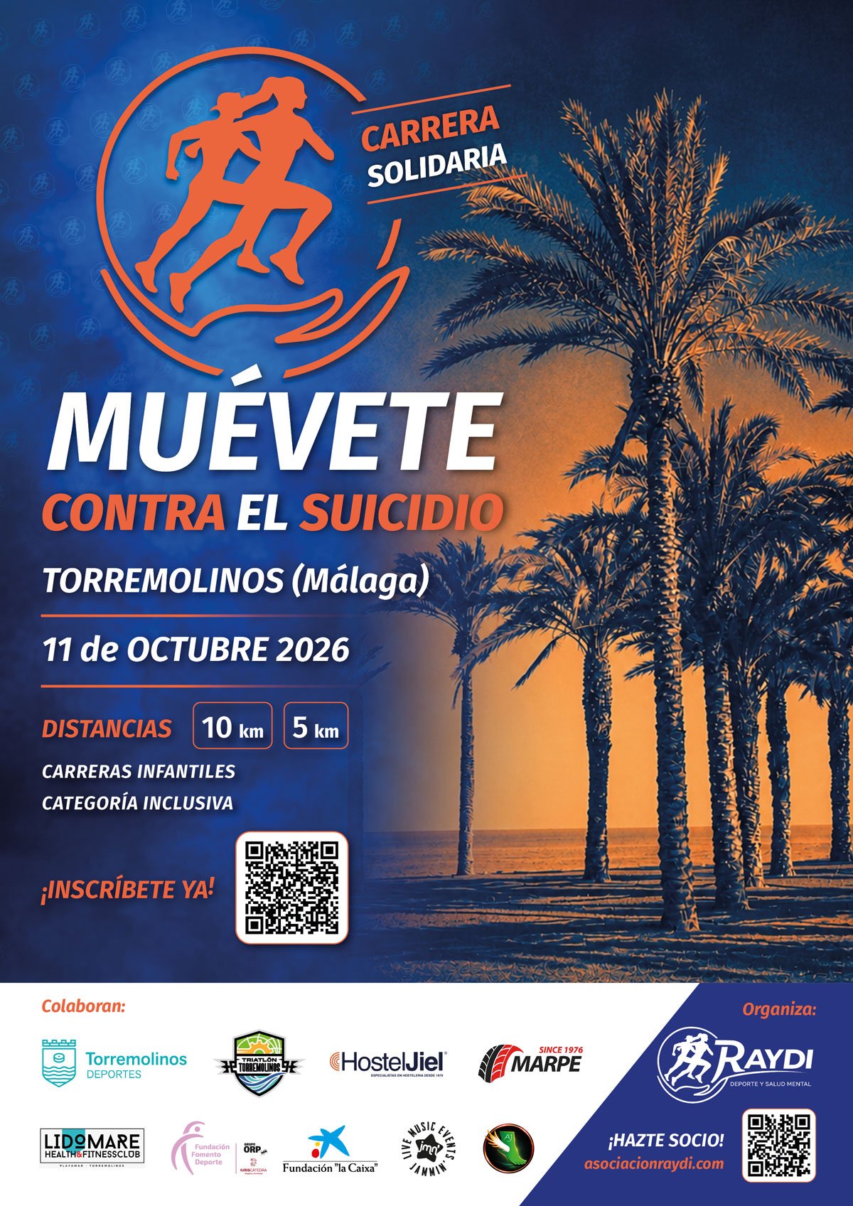 Carrera Solidaria Muévete Contra el Suicidio Logo