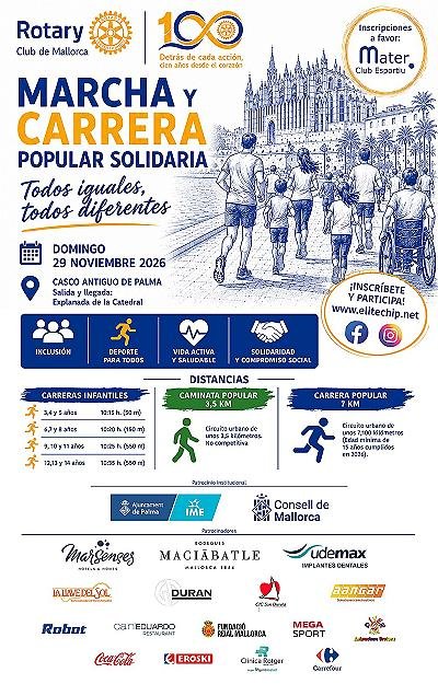 CARRERA Y MARCHA POPULAR SOLIDARIA 2026 Logo