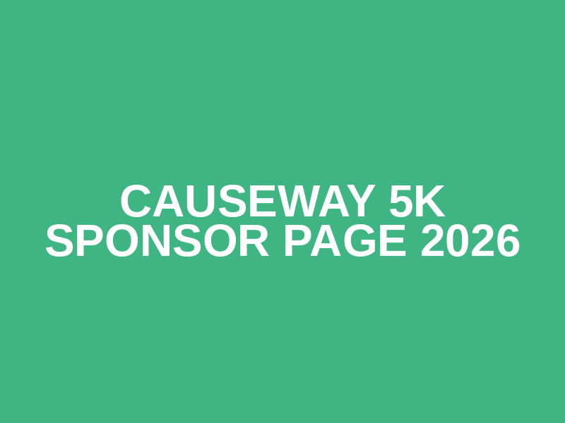 Causeway 5K Sponsor Page 2026 Logo