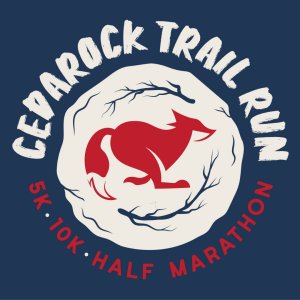 Cedarock Trail Run - 5K/10K/Half Marathon/Half Relay Logo