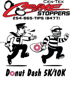 Cen-Tex Crime Stoppers Donut Dash Logo