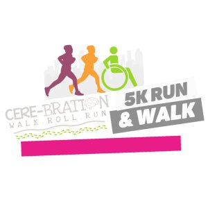 Cere-bration Walk, Roll, Run Mount Vernon Logo