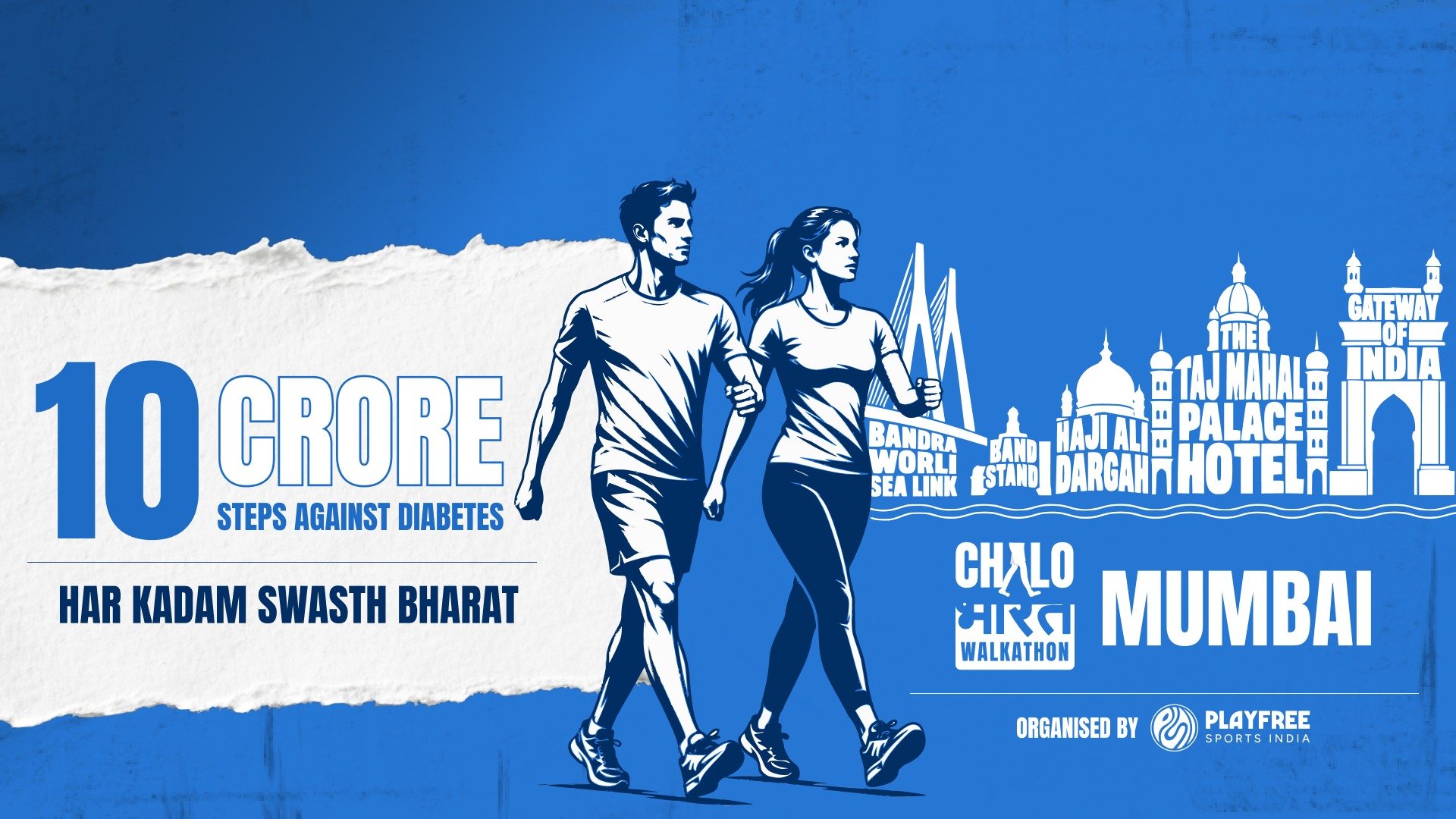 Chalo Bharat Walkathon Mumbai Edition 2026 Logo