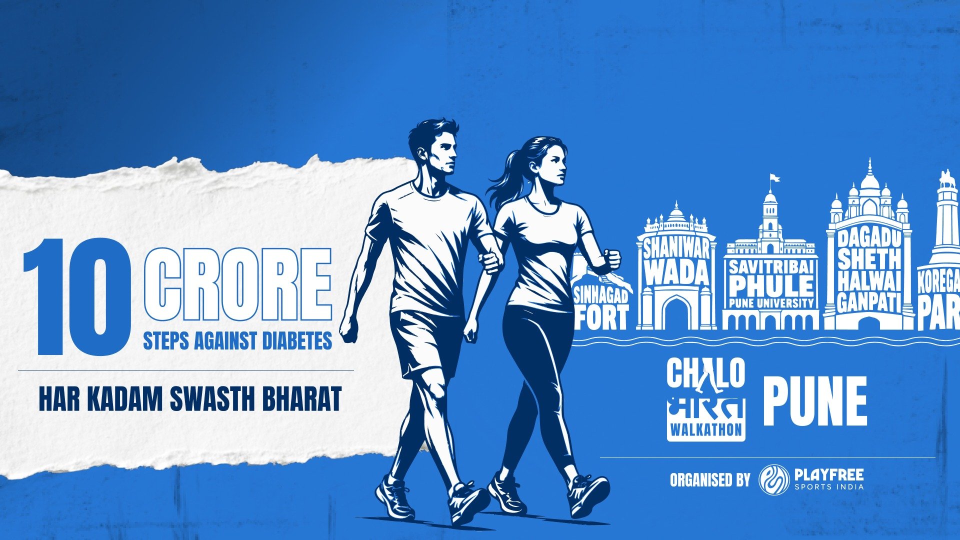 Chalo Bharat Walkathon Pune Edition 2027 Logo