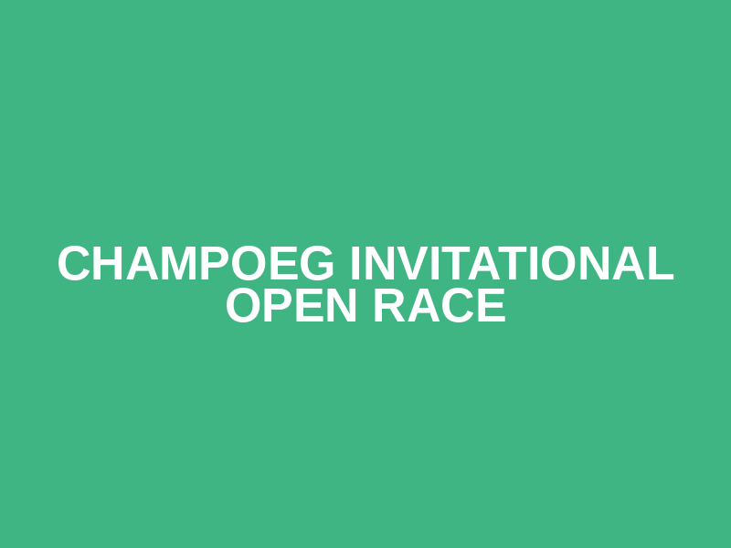 Champoeg Invitational Open Race