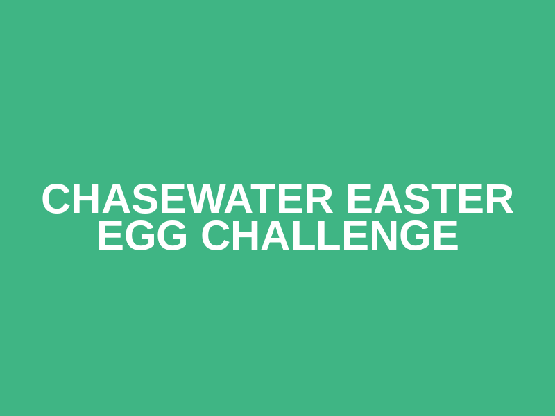 Chasewater Easter Egg Challenge Logo