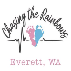 Chasing the Rainbows Bursting Bubble 5K Walk & Run — Everett, WA Logo