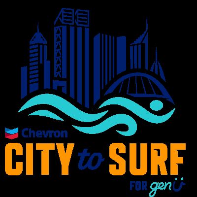 Chevron City to Surf for genU - Karratha! Logo