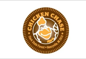 Chicken Chase 4 Mile Run/Walk Sponsored by Henryville Dollars for Scholars Logo