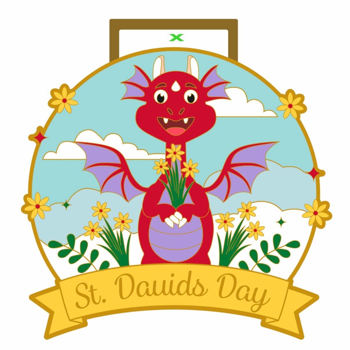 Childrens St Davids Day Dragon Run 2027 - Wales Logo