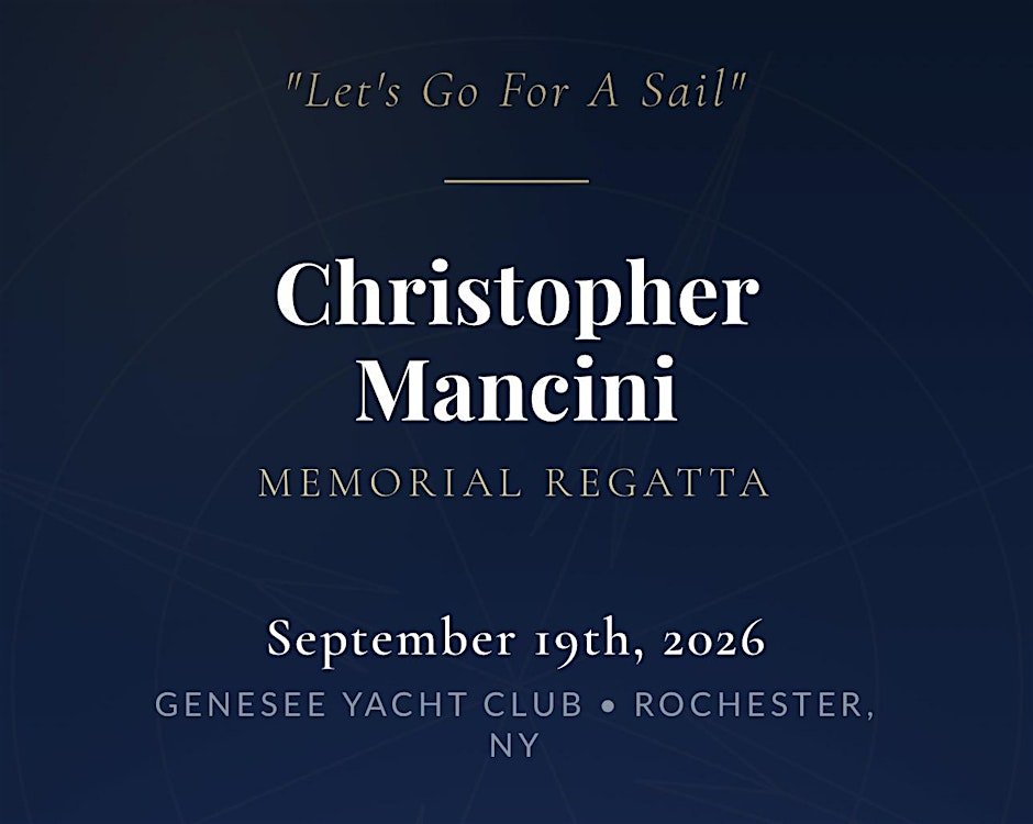 Chris Mancini Memorial Regatta at Genesee Yacht Club Logo