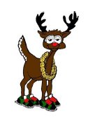 Christmas in Comer 5K Reindeer Run/Walk Logo