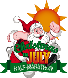 Christmas in July Half Marathon and 5K (Dayton) Logo