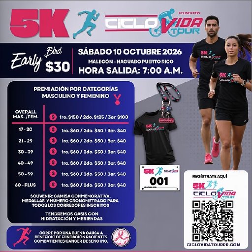 Ciclo Vida Tour 5k Logo
