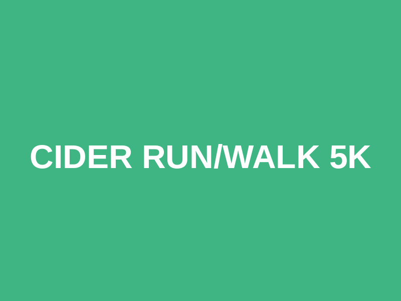 Cider Run/Walk 5k Logo