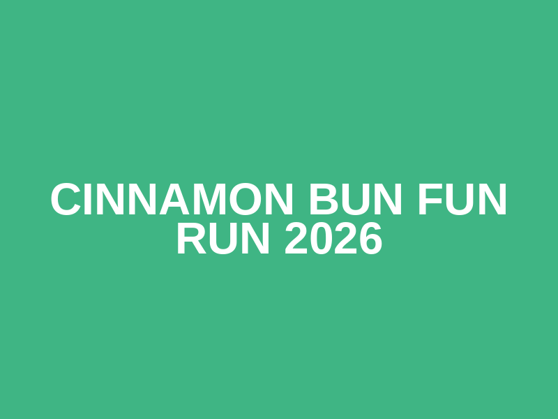 Cinnamon Bun Fun Run 2026 Logo