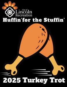 City of Lincoln Huffin' for the Stuffin' Turkey Trot Logo