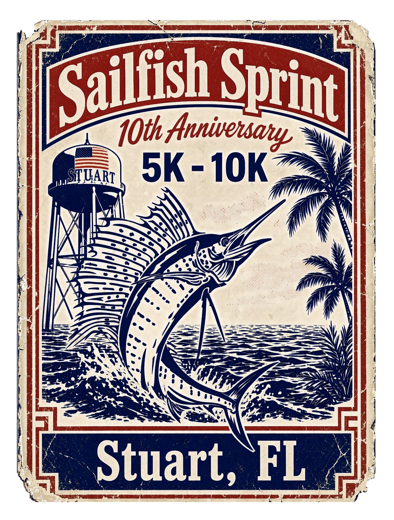 City of Stuart Sailfish Sprint 2027 Logo