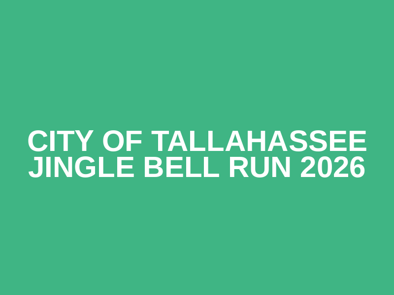 City of Tallahassee Jingle Bell Run 2026 Logo
