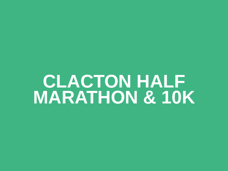 Clacton Half Marathon & 10k