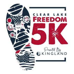 Clear Lake Freedom 5K presented by Kingland Logo
