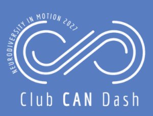 Club CAN Dash-Neurodiversity in Motion 2027 Logo
