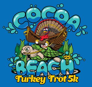 Cocoa Beach Turkey Trot 5k Logo