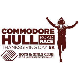 Commodore Hull Thanksgiving Day 5k Road Race Logo