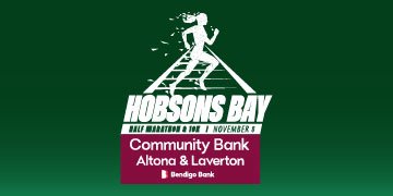 Community Bank Hobsons Bay Half Marathon & 10 km 2026 Logo