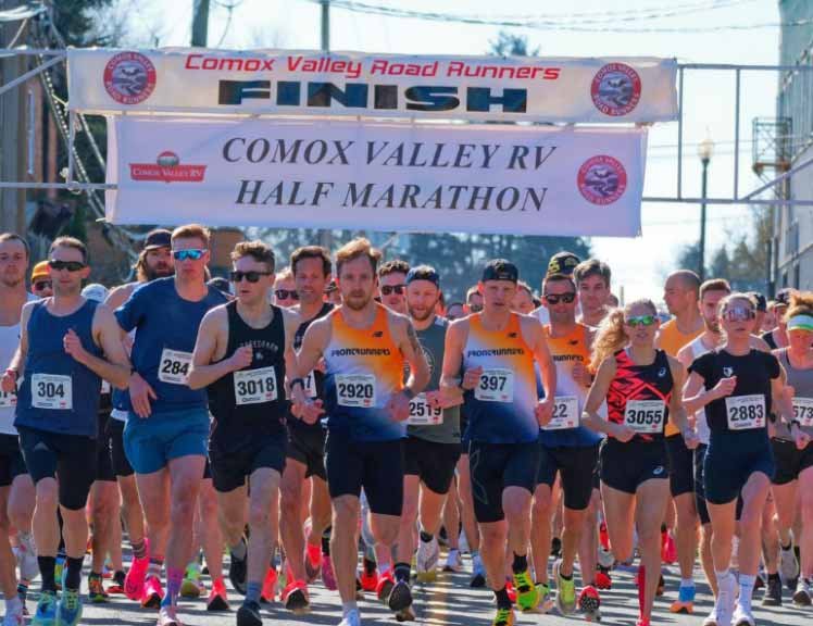 Comox Valley RV Half Marathon Logo