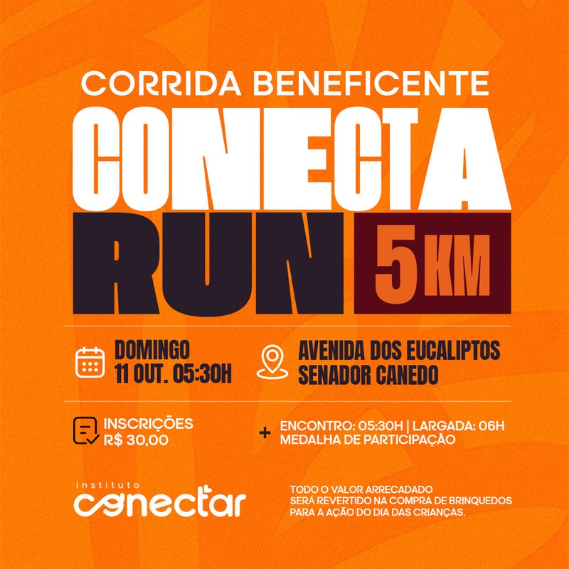 Conecta Run | Corrida Solidária Logo