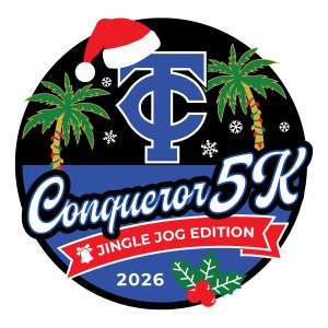 Conqueror 5k: Jingle Jog Edition Logo