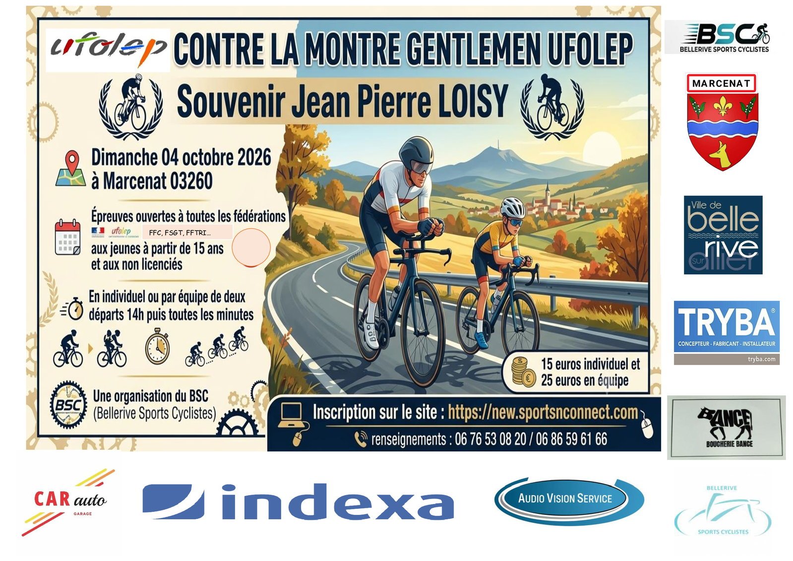 Contre la montre de Marcenat - Trophee J P Loisy Logo