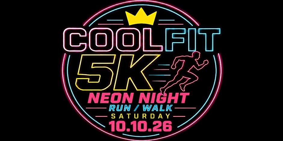 COOLFIT 5K NEON NIGHT  Run / Walk Logo