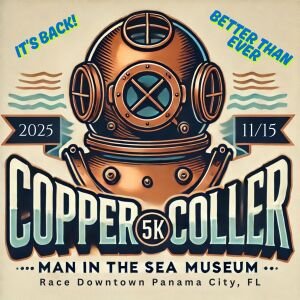 Copper Collar 5K, presented by the Man in the Sea Museum Logo