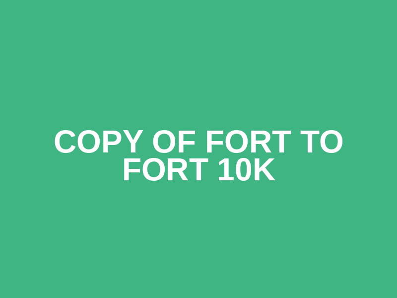 Copy of Fort to Fort 10K Logo