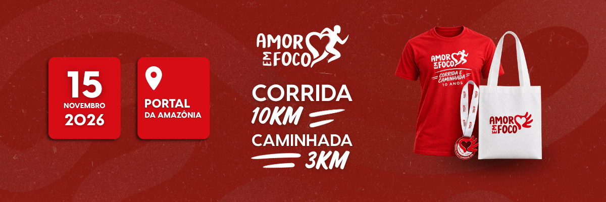 CORRIDA E CAMINHADA AMOR EM FOCO - 10 ANOS Logo