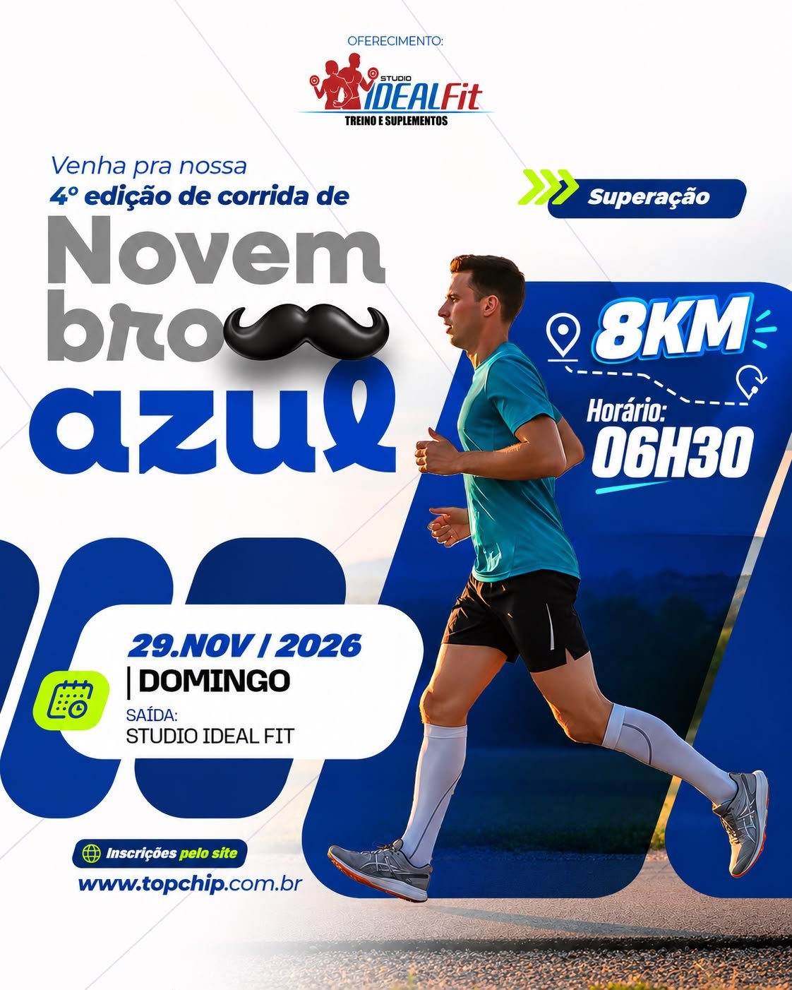 CORRIDA NOVEMBRO AZUL-TOCANTINOPOLIS-TO Logo