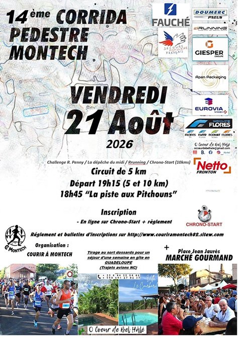 CORRIDA PÉDESTRE DE MONTECH