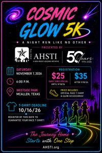 Cosmic Glow 5K Run/ Walk Logo