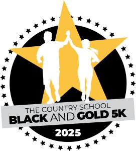 Country School Black & Gold Run and Fun Fest Logo