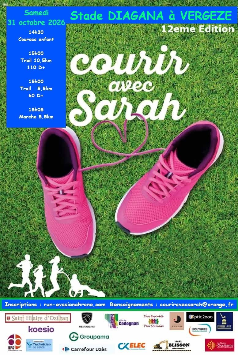 COURIR AVEC SARAH Logo