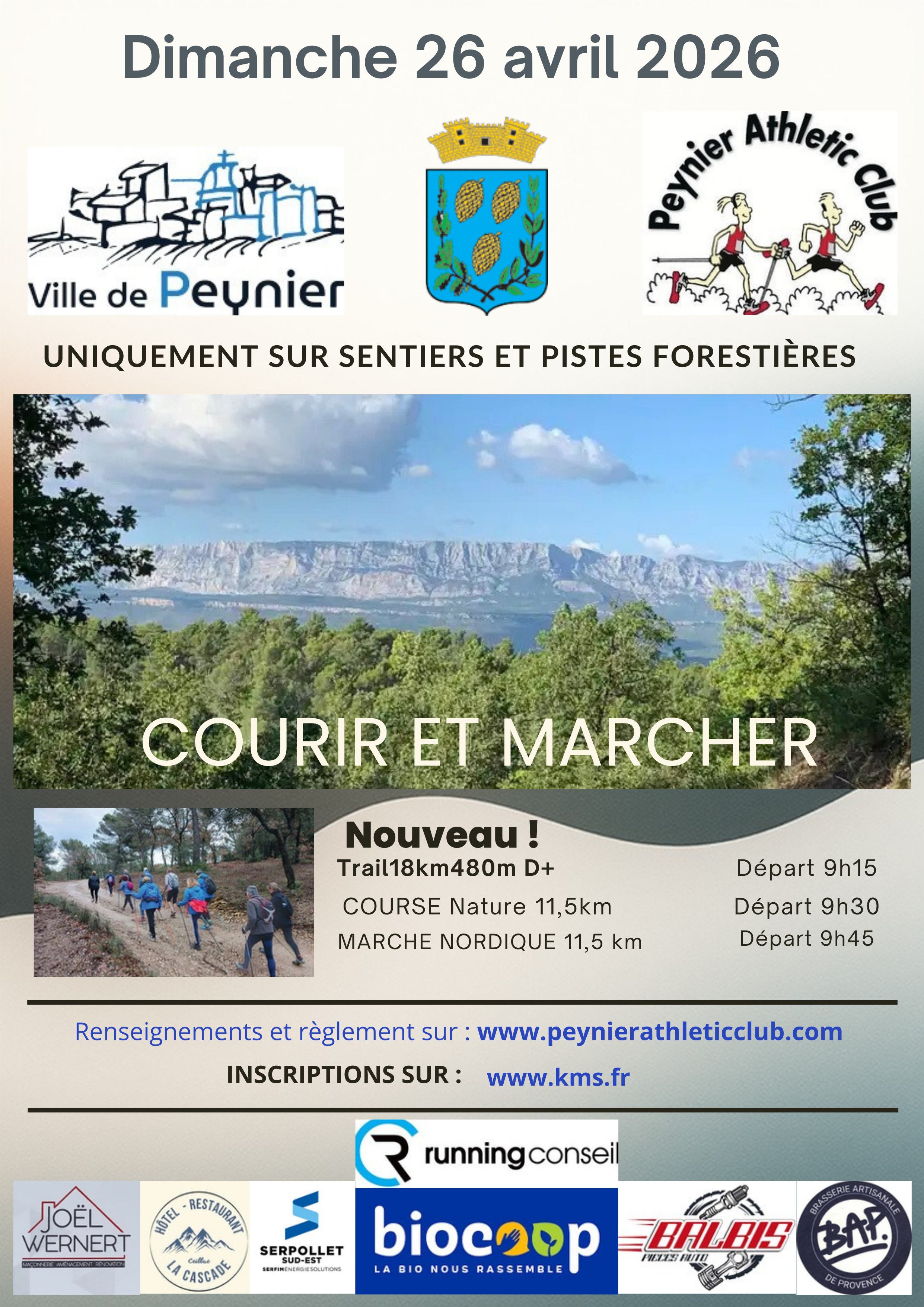 COURIR ET MARCHER A PEYNIER Logo