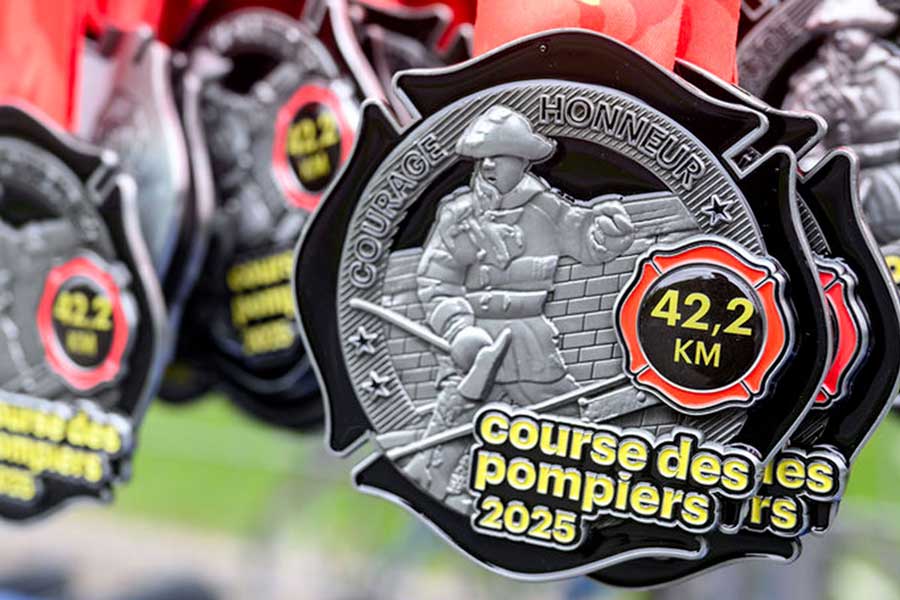 Course des pompiers de Laval Logo