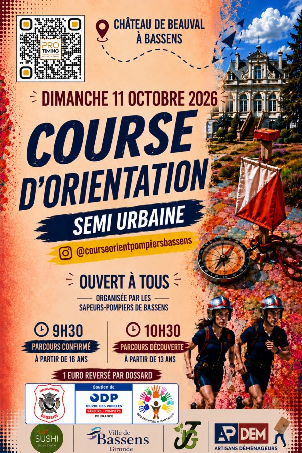 Course d'orientation de l'amicale des pompiers de Bassens