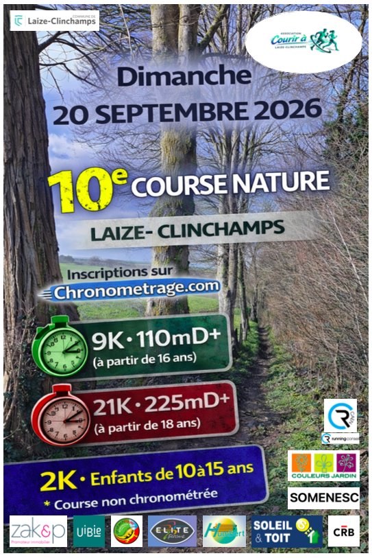 COURSE NATURE LAIZE-CLINCHAMPS 2026